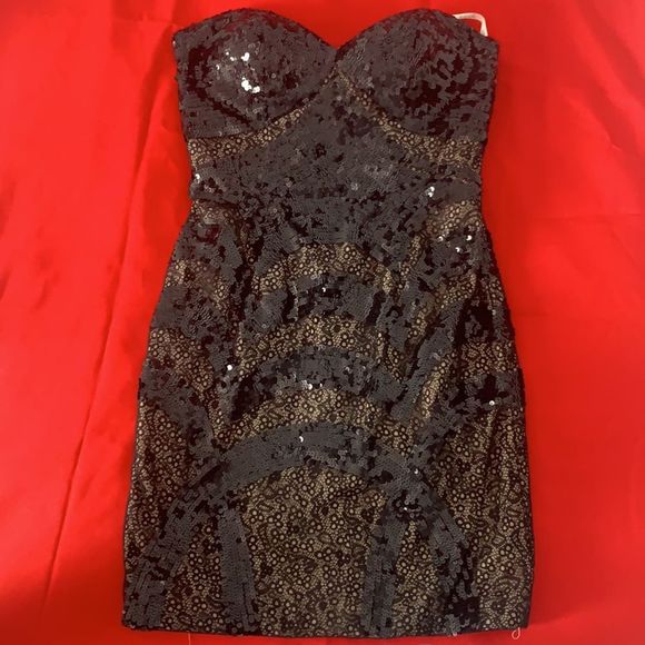 Jovani Dress | Black Sequin and Lace size 4 - Picture 4 of 5